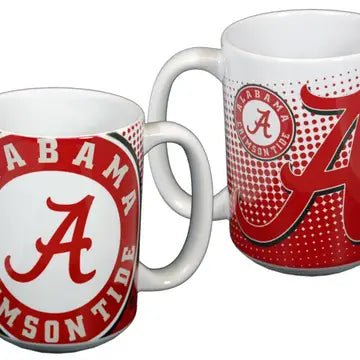 Alabama Crimson Tide Mug Ceramic Grande Dot Pattern- 15 oz