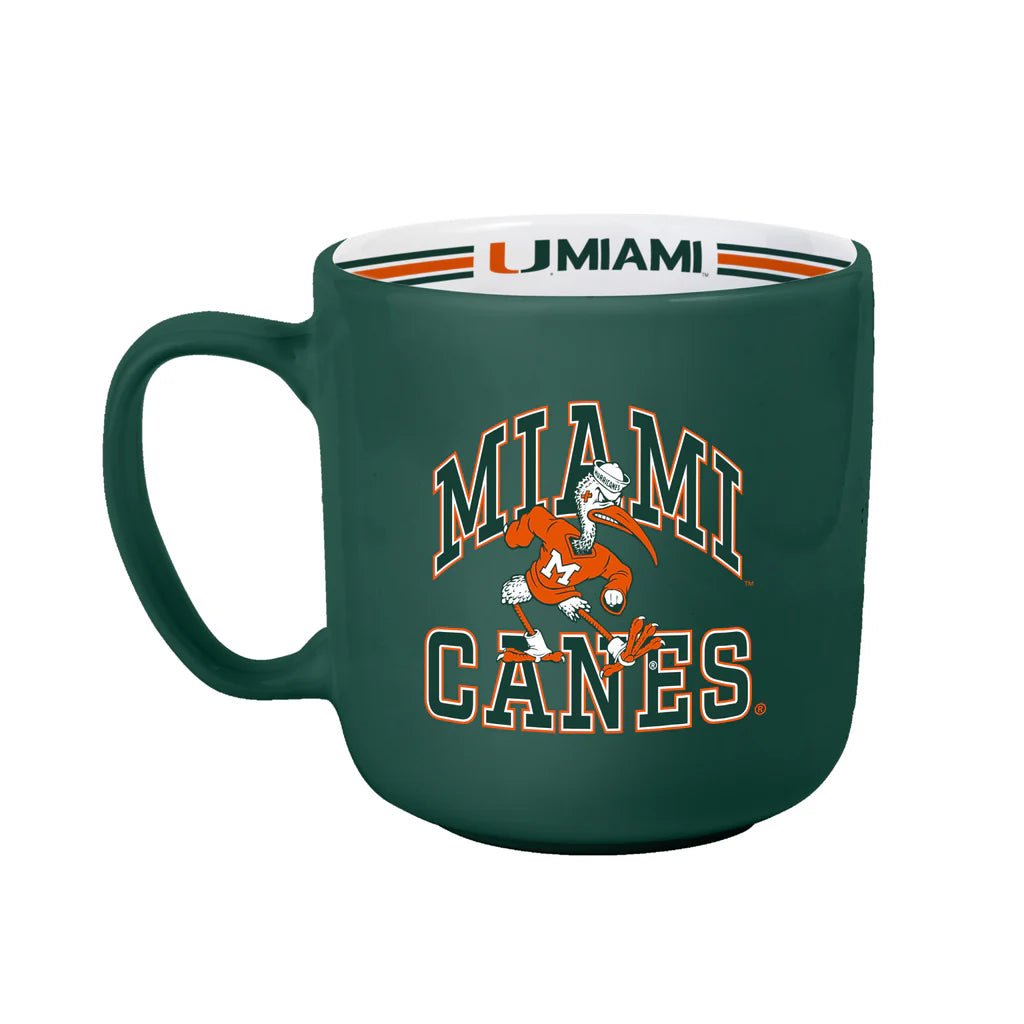 Miami Hurricanes NCAA 15oz Stripe Coffee Mug Cup