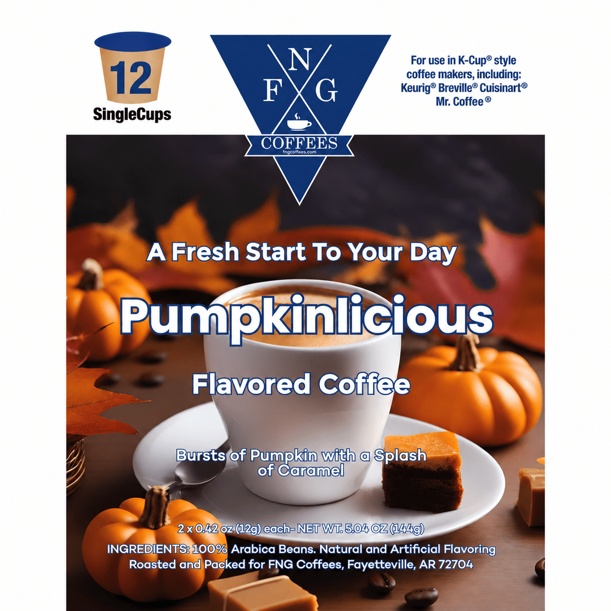 Pumpkinlicious- 12 Pack K Cups