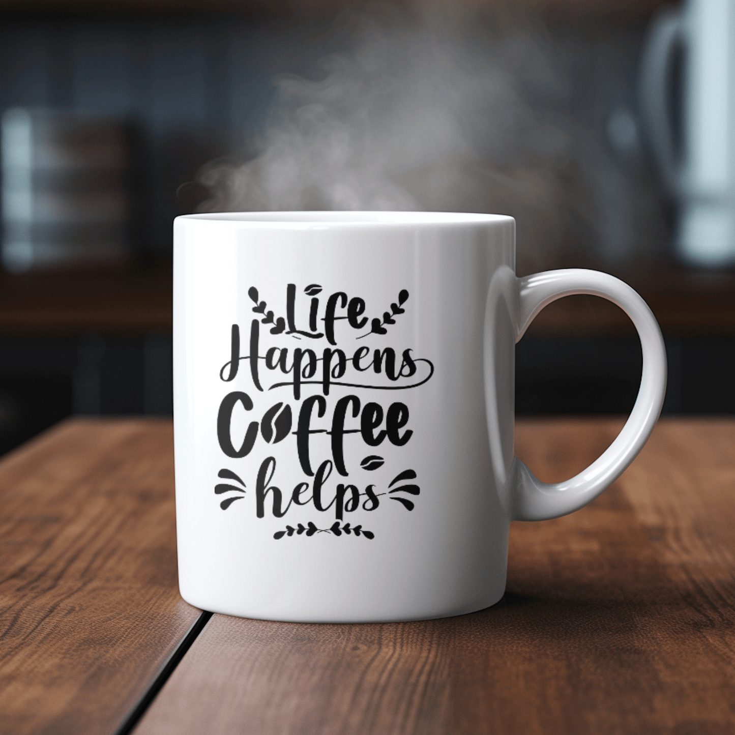 Life Happens Coffee Helps Coffee Mug- 15 oz- Collection