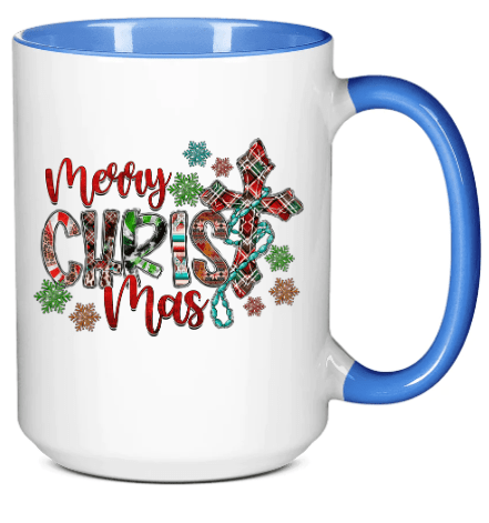 Merry CHRIST mas Ceramic Coffee Mug- 15 oz- Collection