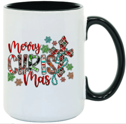 Merry CHRIST mas Ceramic Coffee Mug- 15 oz- Collection
