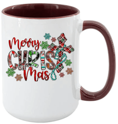 Merry CHRIST mas Ceramic Coffee Mug- 15 oz- Collection
