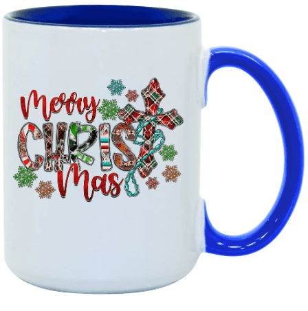 Merry CHRIST mas Ceramic Coffee Mug- 15 oz- Collection