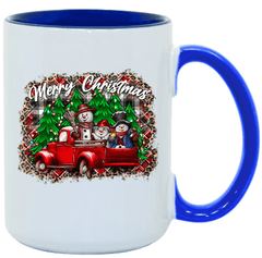 Snowman Christmas Ceramic Coffee Mug- 15 oz- Collection