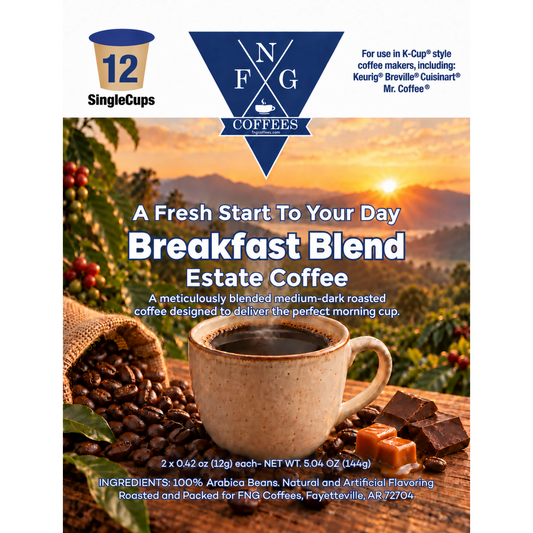 Breakfast Blend-DECAF- 12 Pack K Cups