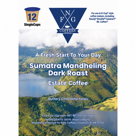 Sumatra Mandheling Dark- 12 Pack K Cups