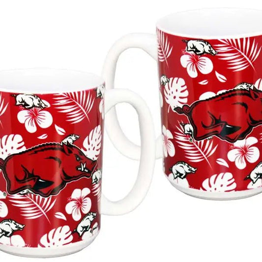 Arkansas Razorbacks Mug Ceramic Grande Aloha- 15 oz