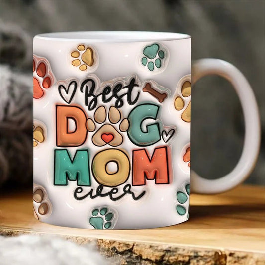 Best Dog Mom Coffee Mug- 15 oz- Collection