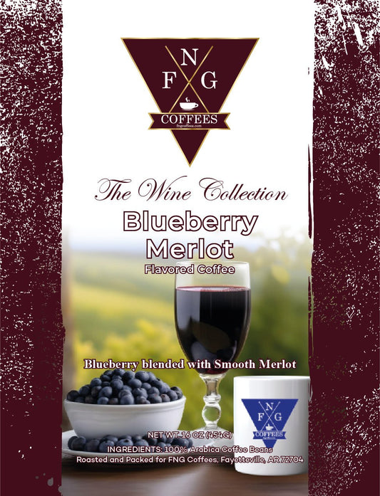 Blueberry Merlot Flavored Coffee- THE WINE Collection