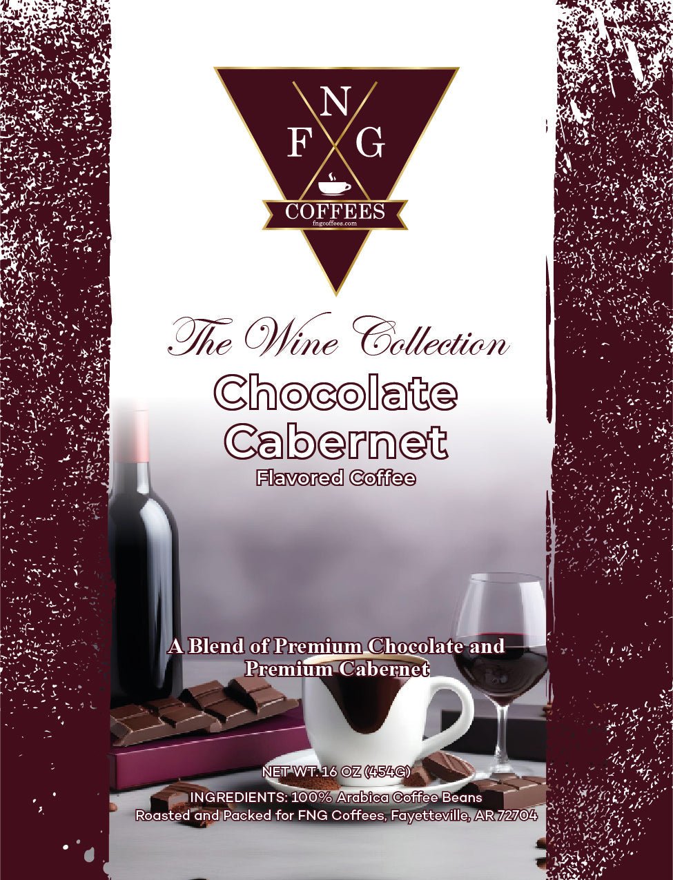 Chocolate Cabernet DECAF Flavored Coffee- THE WINE Collection