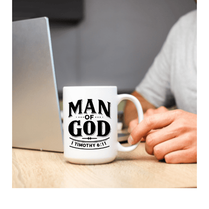 FNG Man of God Coffee Mug- 15 oz- Collection