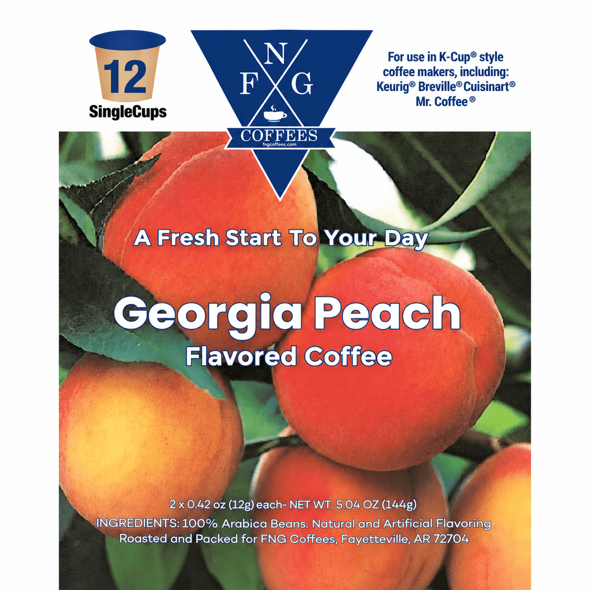 Georgia Peach- 12 Pack K Cups