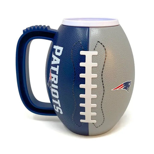 New England Patriots Football Mug- 24 oz