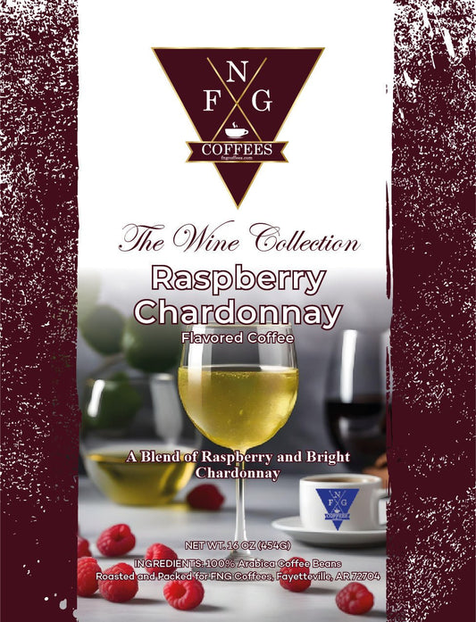 Raspberry Chardonnay DECAF Flavored Coffee- THE WINE Collection