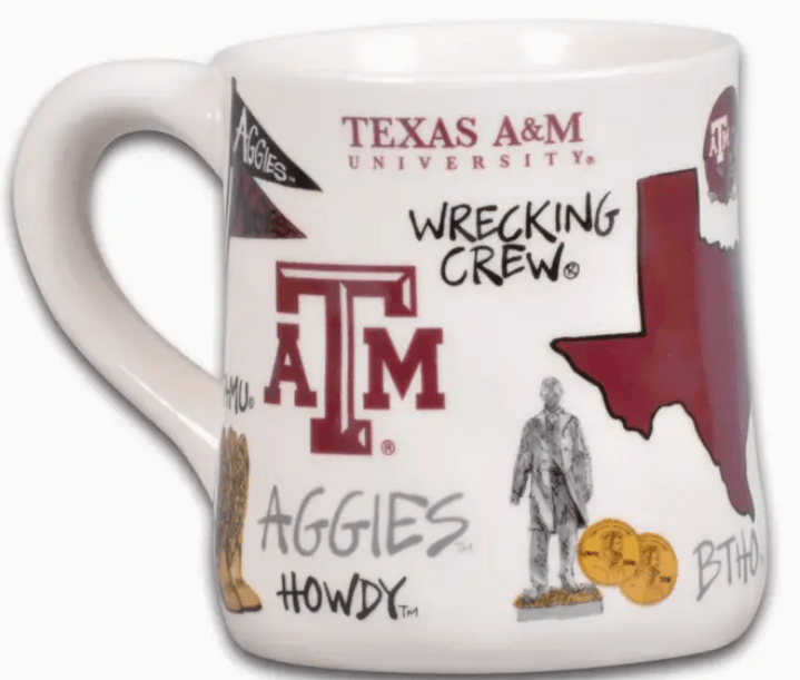 Texas A&M Aggies Icon Campus Ceramic Mug- 16 oz