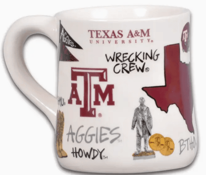 Texas A&M Aggies Icon Campus Ceramic Mug- 16 oz