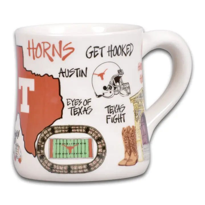 Texas Longhorns Icon Campus Ceramic Mug- 16 oz