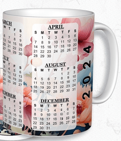 2024 Calendar Ceramic Coffee Mug- 15 oz- Collection