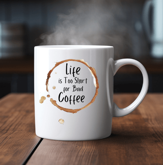 Bad Coffee Ceramic Coffee Mug- 15 oz- Collection