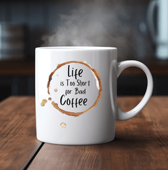 Bad Coffee Ceramic Coffee Mug- 15 oz- Collection