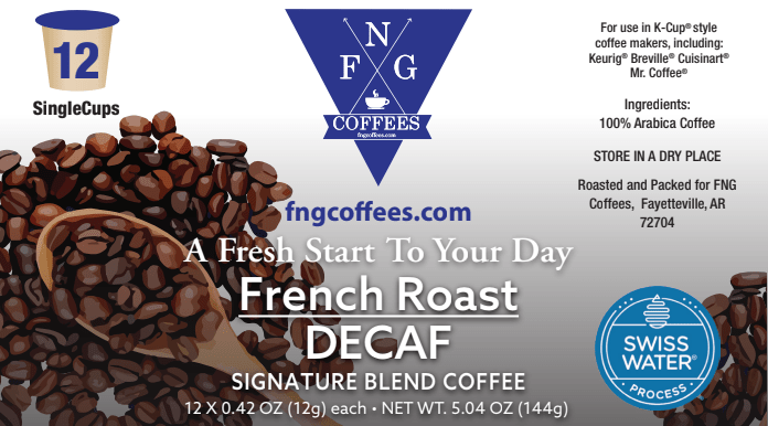 French Roast-DECAF- 12 Pack K Cups