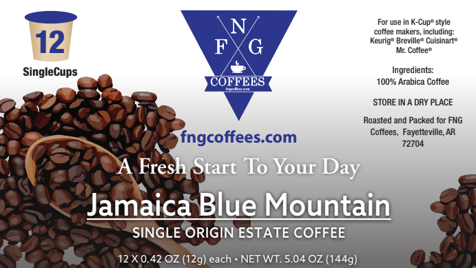 Jamaica Blue Mountain- 12 Pack K Cups