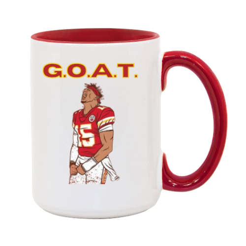 Mahomes GOAT Coffee Mug- 15 oz- Collection