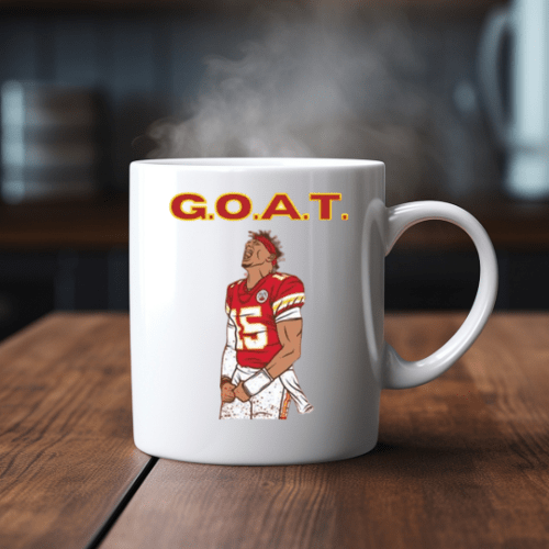 Mahomes GOAT Coffee Mug- 15 oz- Collection