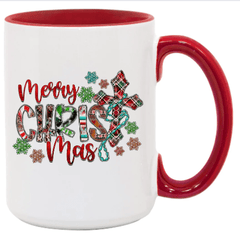 Merry CHRIST mas Ceramic Coffee Mug- 15 oz- Collection
