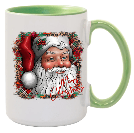 Merry Christmas Santa Ceramic Coffee Mug- 15 oz- Collection