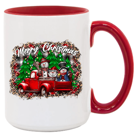 Snowman Christmas Ceramic Coffee Mug- 15 oz- Collection
